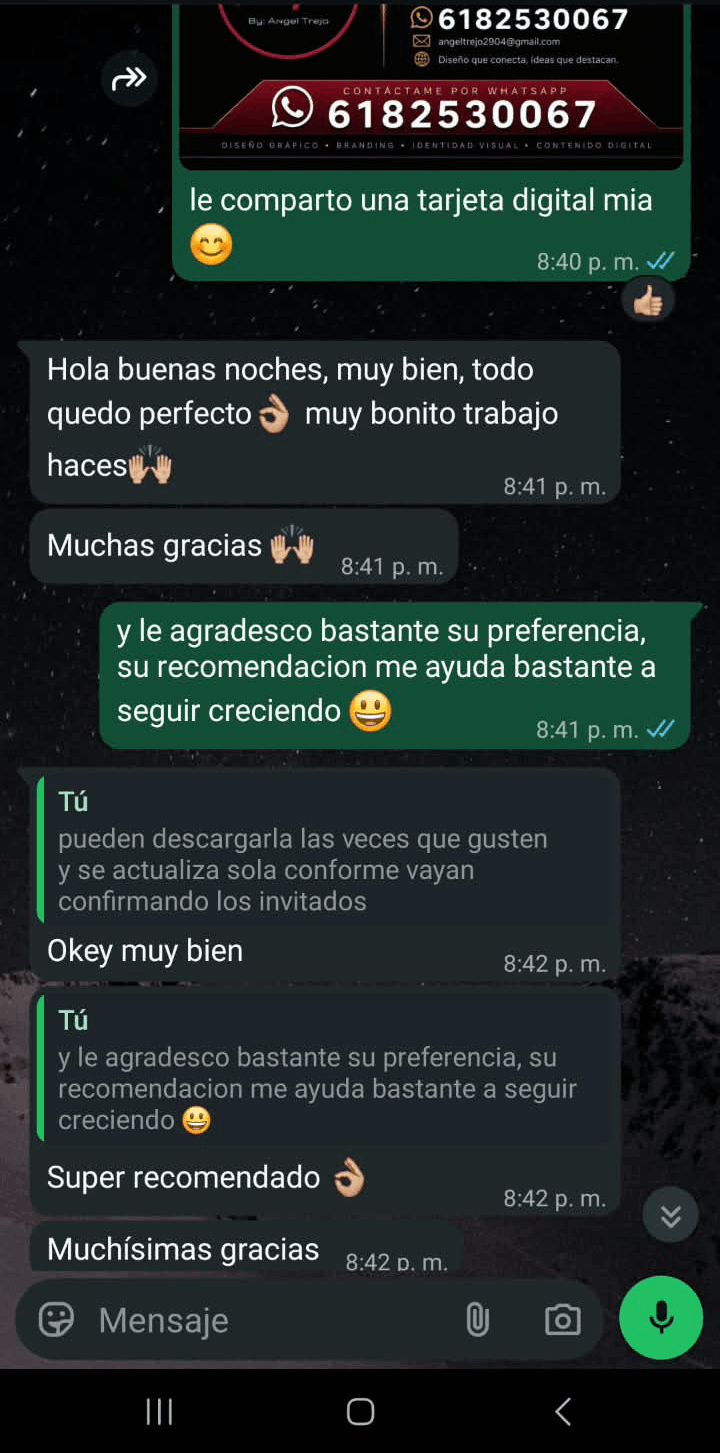 Captura de reseña de cliente 1